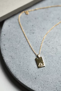 Tony Bianco Accessories Gold Libra Zodiac Necklace