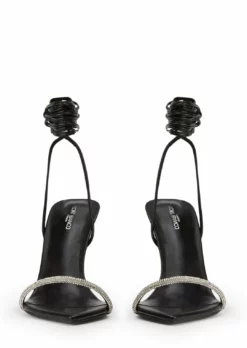 Tony Bianco Makai Black Nappa 10.5cm Heels