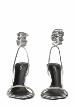 Tony Bianco Makai Silver Foil 10.5cm Heels New Arrivals