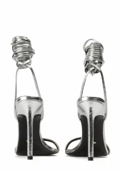 Tony Bianco Makai Silver Foil 10.5cm Heels New Arrivals