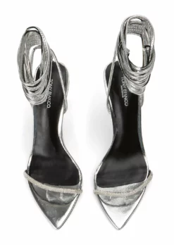 Tony Bianco Makai Silver Foil 10.5cm Heels New Arrivals