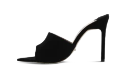 Tony Bianco Marley Black Kid Suede 10.5cm Heels