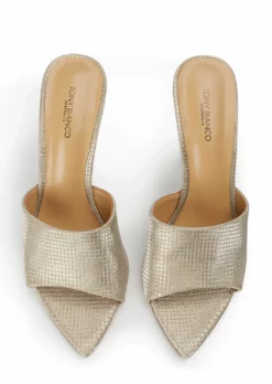 Tony Bianco Marley Gold Aura 10.5cm Heels