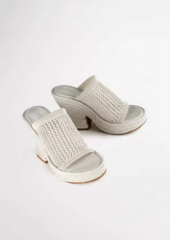 Tony Bianco Matrix Dove Waffle 11.5cm Wedges 11 Tony Bianco Matrix Dove Waffle 11.5cm Wedges