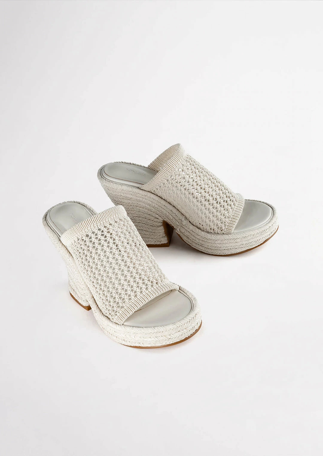 Tony Bianco Matrix Dove Waffle 11.5cm Wedges 6 Tony Bianco Matrix Dove Waffle 11.5cm Wedges