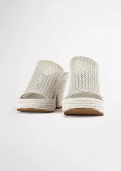 Tony Bianco Matrix Dove Waffle 11.5cm Wedges 12 Tony Bianco Matrix Dove Waffle 11.5cm Wedges