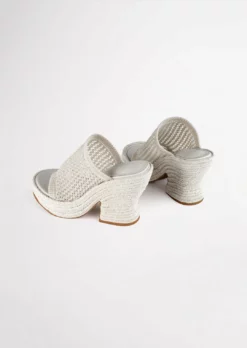 Tony Bianco Matrix Dove Waffle 11.5cm Wedges 13 Tony Bianco Matrix Dove Waffle 11.5cm Wedges