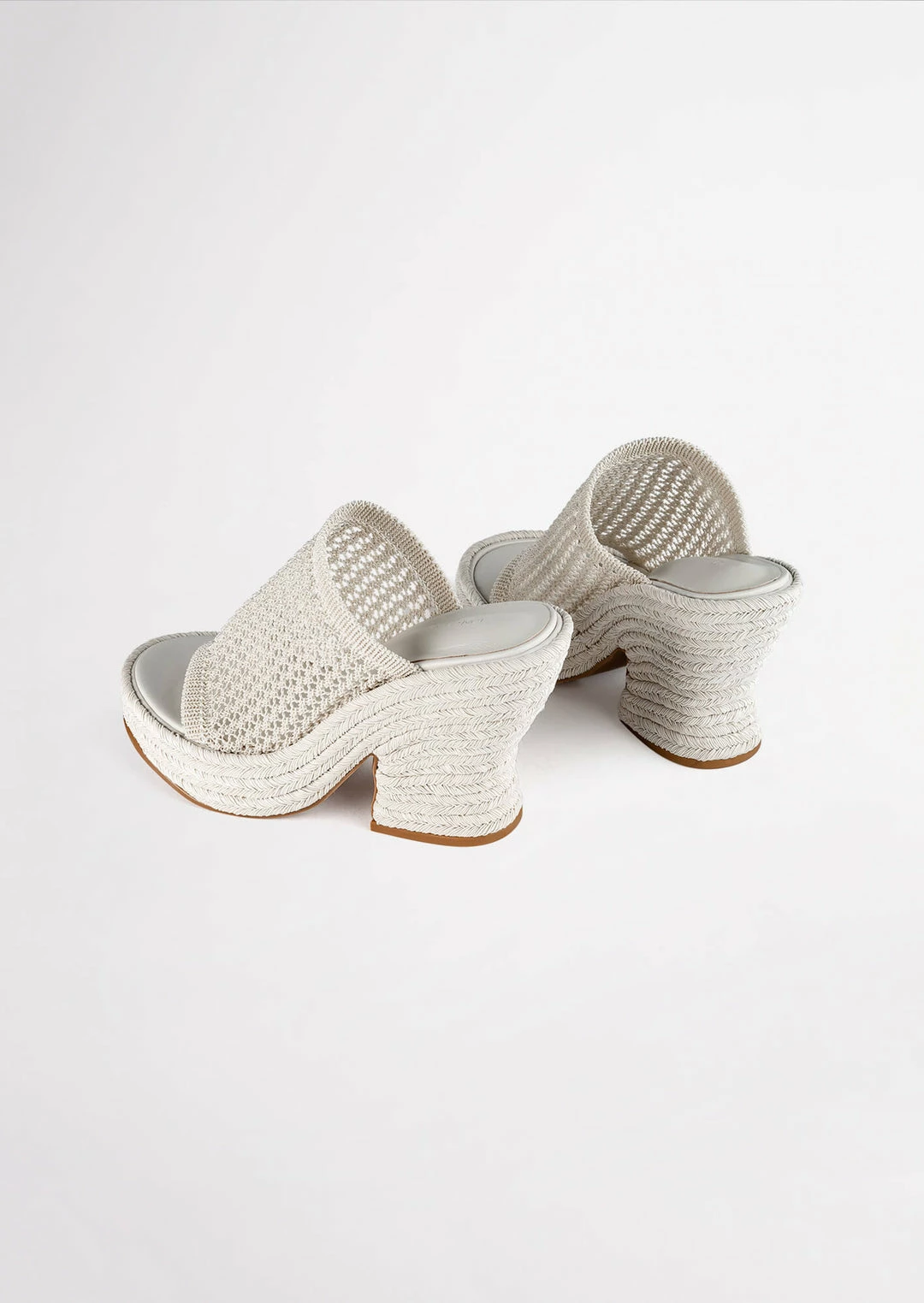 Tony Bianco Matrix Dove Waffle 11.5cm Wedges 8 Tony Bianco Matrix Dove Waffle 11.5cm Wedges