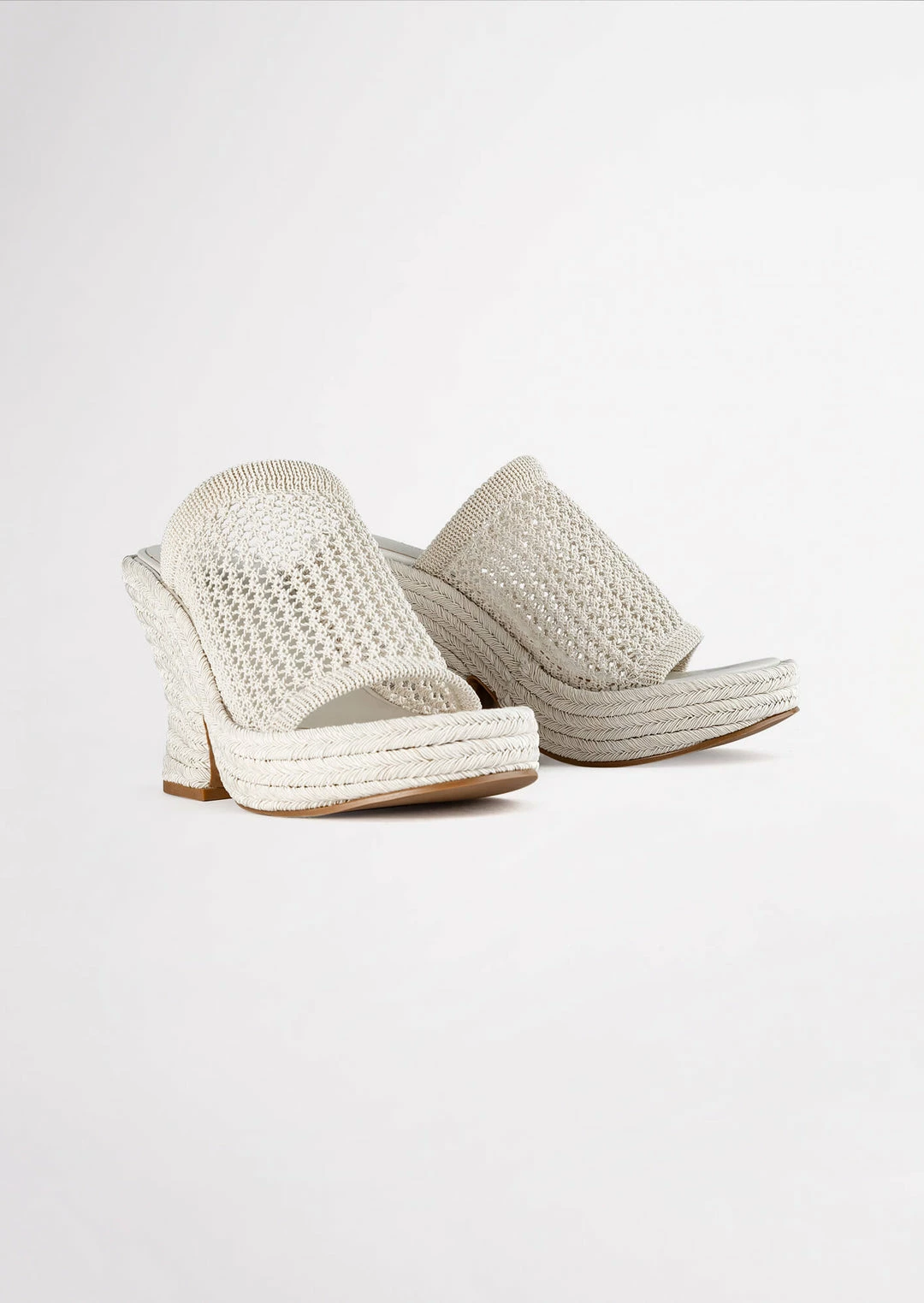 Tony Bianco Matrix Dove Waffle 11.5cm Wedges 5 Tony Bianco Matrix Dove Waffle 11.5cm Wedges