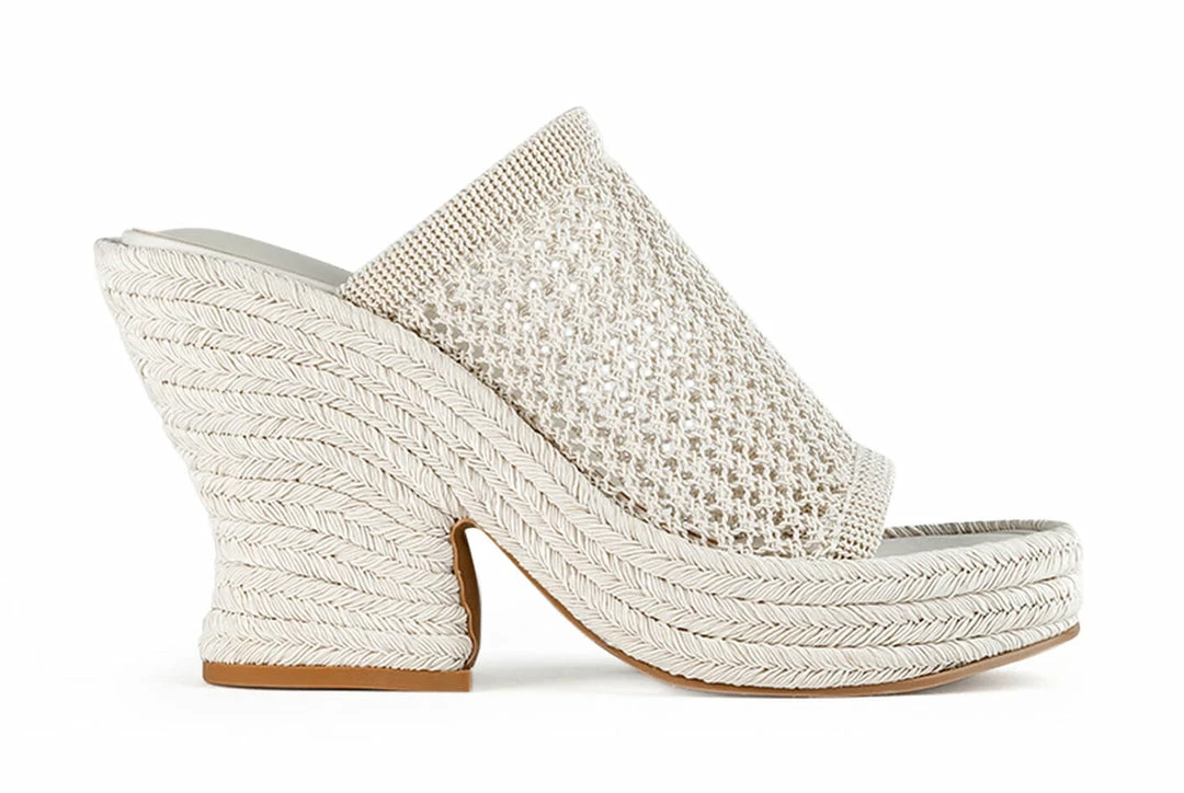 Tony Bianco Matrix Dove Waffle 11.5cm Wedges 3 Tony Bianco Matrix Dove Waffle 11.5cm Wedges