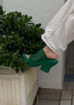 Tony Bianco Matrix Jade Waffle 11.5cm Wedges