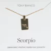 Tony Bianco Gold Scorpio Zodiac Necklace Accessories