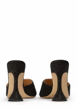 Tony Bianco New Arrivals Serri Black Satin 10.5cm Heels