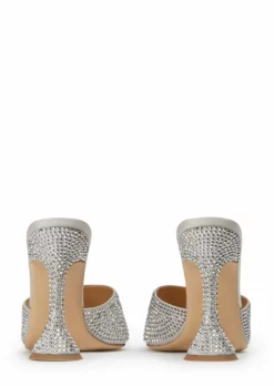 Tony Bianco Serri Silver Satin 10.5cm Heels 9 Tony Bianco Serri Silver Satin 10.5cm Heels