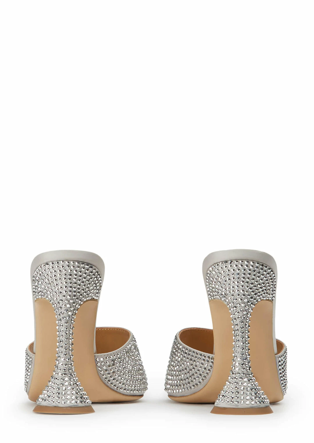 Tony Bianco Serri Silver Satin 10.5cm Heels 6 Tony Bianco Serri Silver Satin 10.5cm Heels