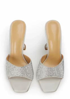 Tony Bianco Serri Silver Satin 10.5cm Heels 8 Tony Bianco Serri Silver Satin 10.5cm Heels