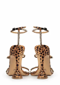 Tony Bianco Shoes Shy Leopard Satin 10.5cm Heels 9 Tony Bianco Shoes Shy Leopard Satin 10.5cm Heels