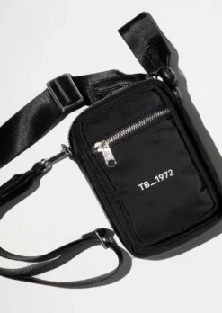 Tony Bianco Accessories Brooklyn Black Nylon Pouch