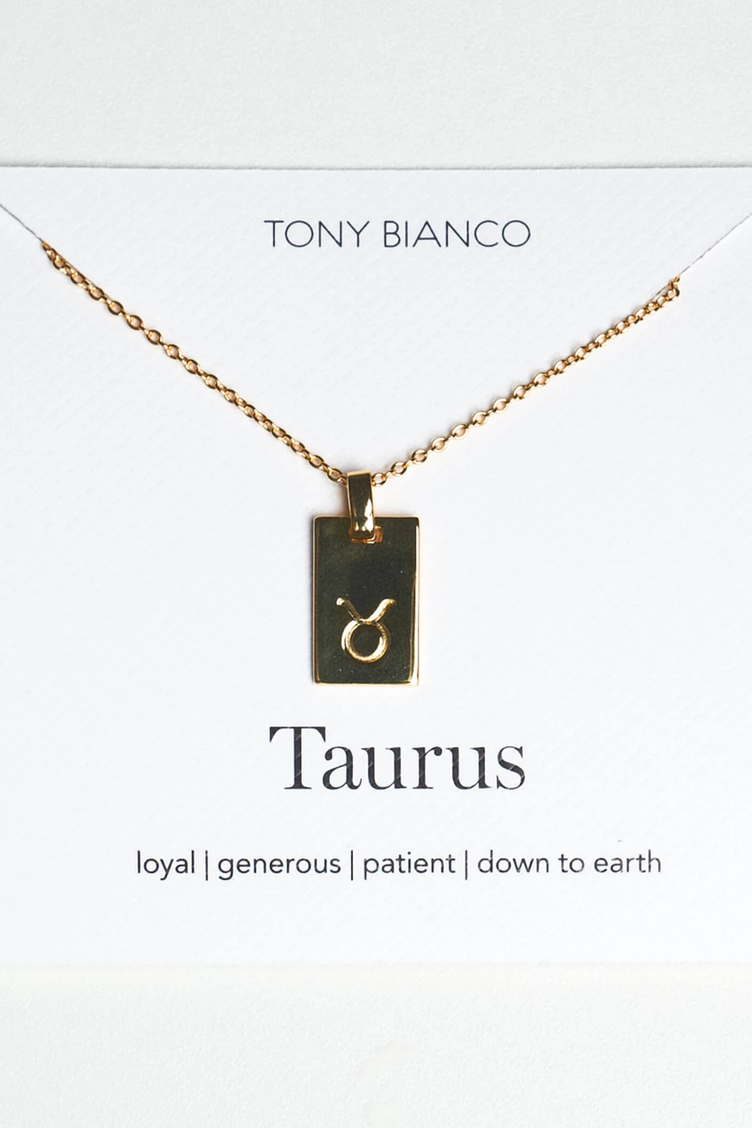 Tony Bianco Accessories Gold Taurus Zodiac Necklace 3 Tony Bianco Accessories Gold Taurus Zodiac Necklace