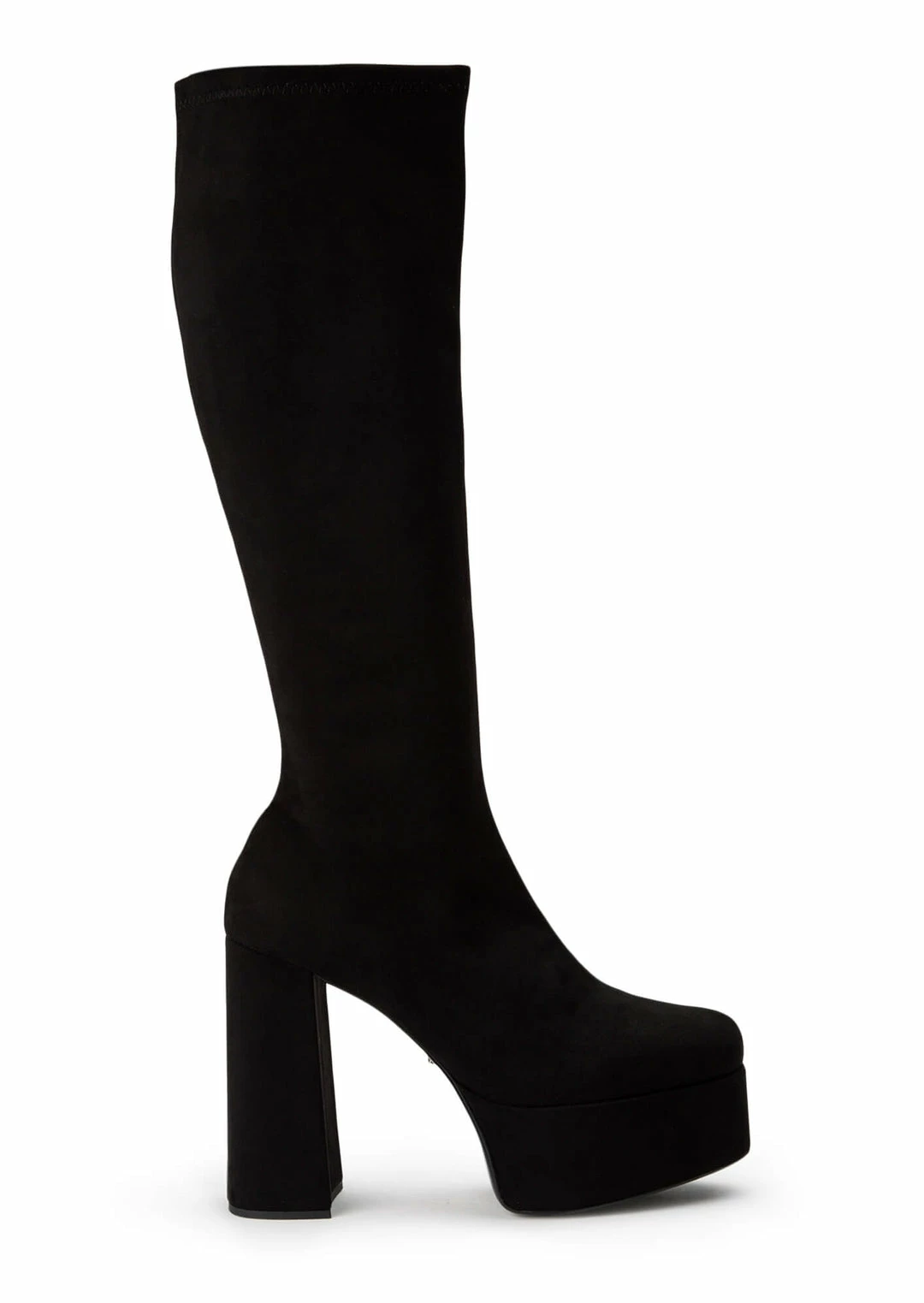 Tony Bianco Toniq Black Stretch Suede 12cm Calf Boots 3 Tony Bianco Toniq Black Stretch Suede 12cm Calf Boots