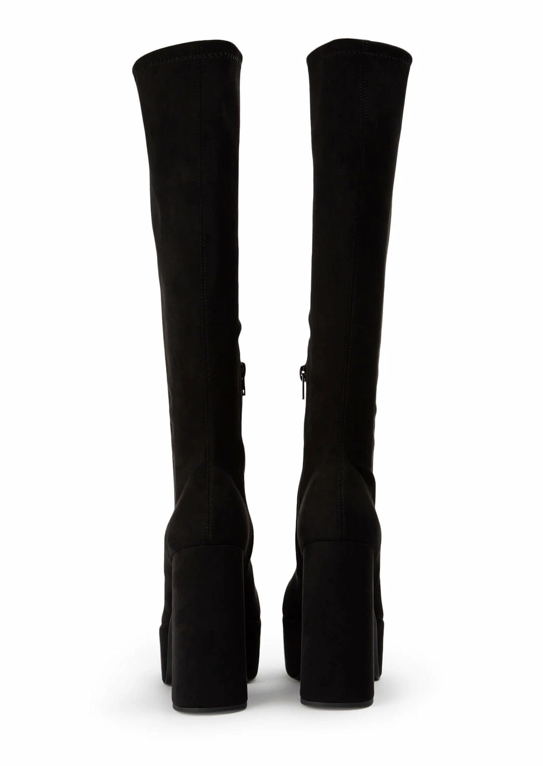 Tony Bianco Toniq Black Stretch Suede 12cm Calf Boots 6 Tony Bianco Toniq Black Stretch Suede 12cm Calf Boots