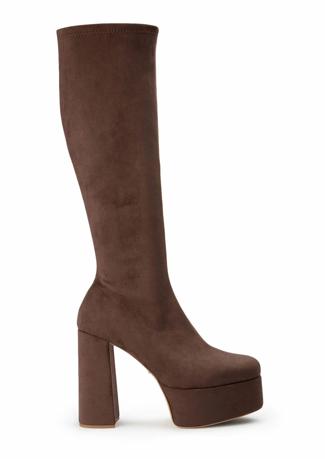 Tony Bianco Toniq Choc Stretch Suede 12cm Calf Boots New Arrivals 3 Tony Bianco Toniq Choc Stretch Suede 12cm Calf Boots New Arrivals