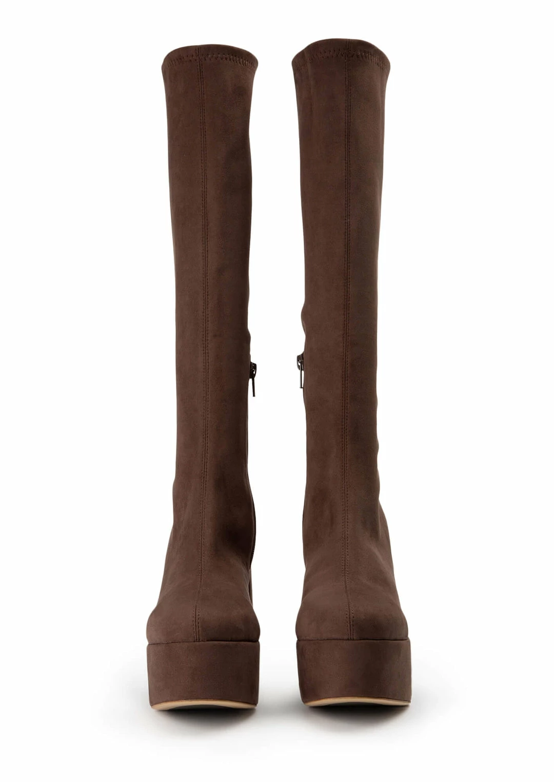 Tony Bianco Toniq Choc Stretch Suede 12cm Calf Boots New Arrivals 4 Tony Bianco Toniq Choc Stretch Suede 12cm Calf Boots New Arrivals