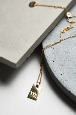 Tony Bianco Gold Virgo Zodiac Necklace Accessories