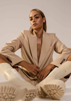 Tony Bianco Shoes Wolfe Vanilla Capretto 4.5cm Ankle Boots 10 Tony Bianco Shoes Wolfe Vanilla Capretto 4.5cm Ankle Boots