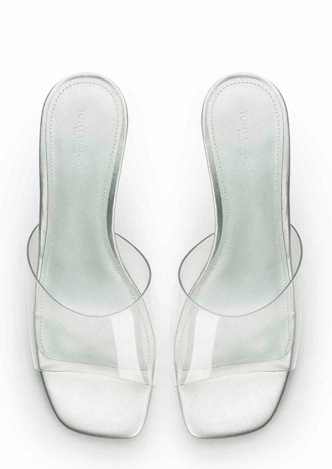 Tony Bianco Hot List Alessi Clear Vinylite/Silver 10cm Wedges 6 Tony Bianco Hot List Alessi Clear Vinylite/Silver 10cm Wedges