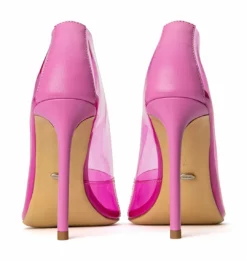 Tony Bianco Shoes Alijah Pink Vinylite/Pink Nappa 10.5cm Heels 11 Tony Bianco Shoes Alijah Pink Vinylite/Pink Nappa 10.5cm Heels
