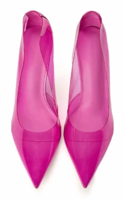Tony Bianco Shoes Alijah Pink Vinylite/Pink Nappa 10.5cm Heels 10 Tony Bianco Shoes Alijah Pink Vinylite/Pink Nappa 10.5cm Heels