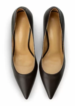 Tony Bianco New Arrivals Anja Chocolate Nappa 10.5cm Heels