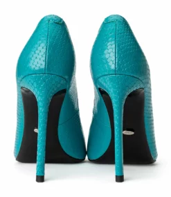 Tony Bianco Anja Marine Snake 10.5cm Heels