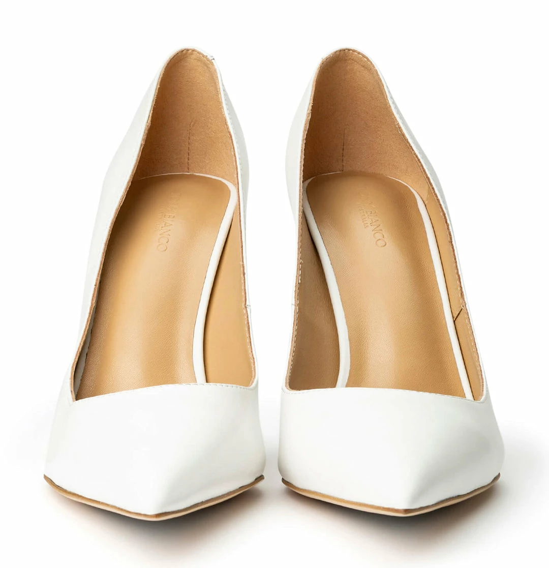 Tony Bianco Shoes Anja Milk Capretto 10.5cm Heels 6 Tony Bianco Shoes Anja Milk Capretto 10.5cm Heels