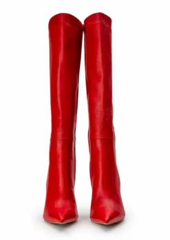 Tony Bianco Apollo Cherry Nappa 10.5cm Calf Boots Shoes
