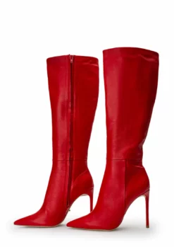 Tony Bianco Apollo Cherry Nappa 10.5cm Calf Boots Shoes