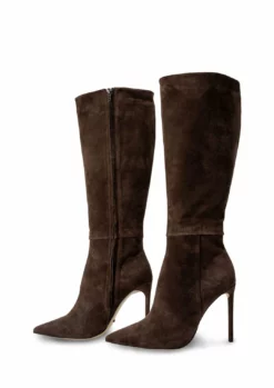 Tony Bianco Apollo Espresso Suede 10.5cm Calf Boots Hot List 10 Tony Bianco Apollo Espresso Suede 10.5cm Calf Boots Hot List