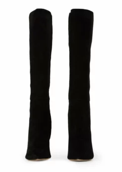 Tony Bianco New Arrivals Apollo Black Suede 10.5cm Calf Boots