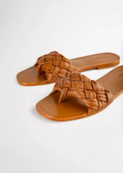 Tony Bianco Ashton Tan 1cm Flats Shoes