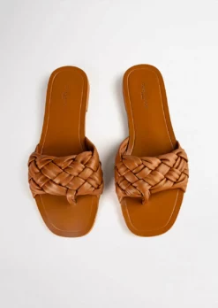 Tony Bianco Ashton Tan 1cm Flats Shoes