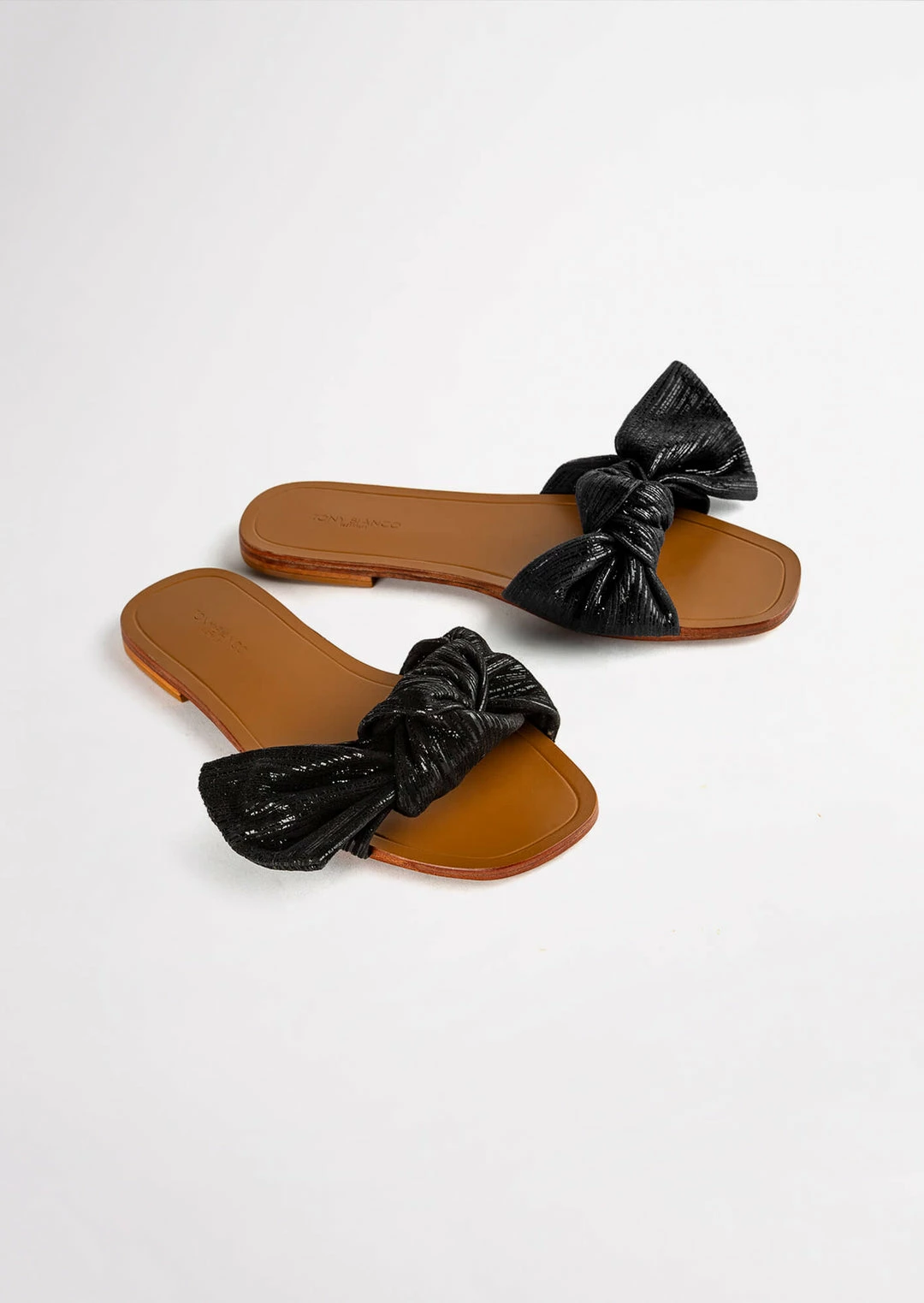 Tony Bianco Assari Black Shimmer 1cm Flats 4 Tony Bianco Assari Black Shimmer 1cm Flats