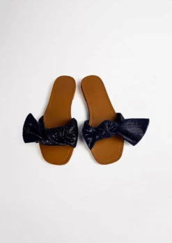 Tony Bianco Shoes Assari Navy Shimmer 1cm Flats 9 Tony Bianco Shoes Assari Navy Shimmer 1cm Flats