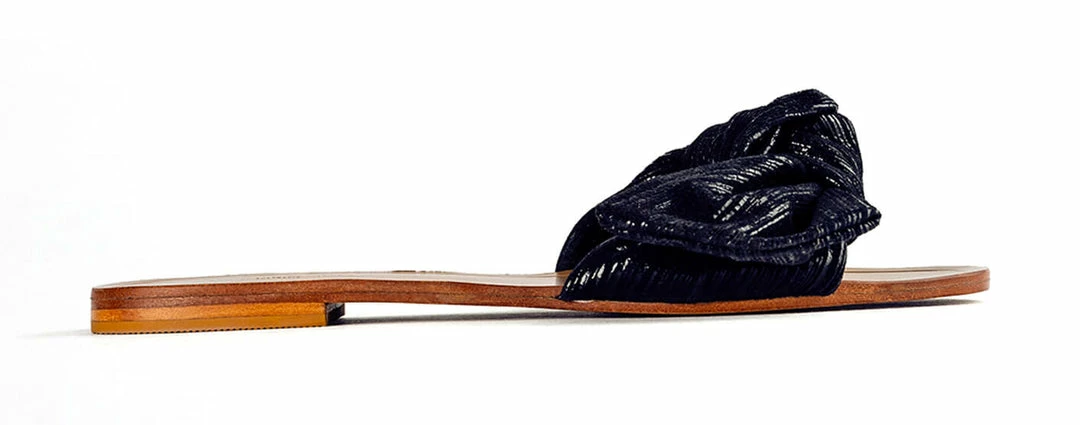 Tony Bianco Shoes Assari Navy Shimmer 1cm Flats 3 Tony Bianco Shoes Assari Navy Shimmer 1cm Flats