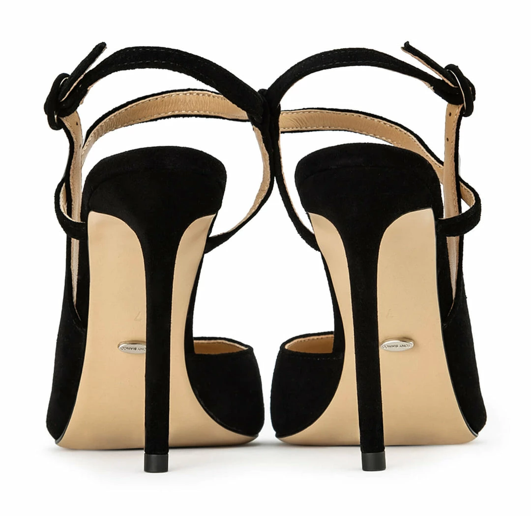 Tony Bianco Aston Black Suede 10.5cm Heels Shoes 6 Tony Bianco Aston Black Suede 10.5cm Heels Shoes