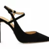 Tony Bianco Aston Black Suede 10.5cm Heels Shoes