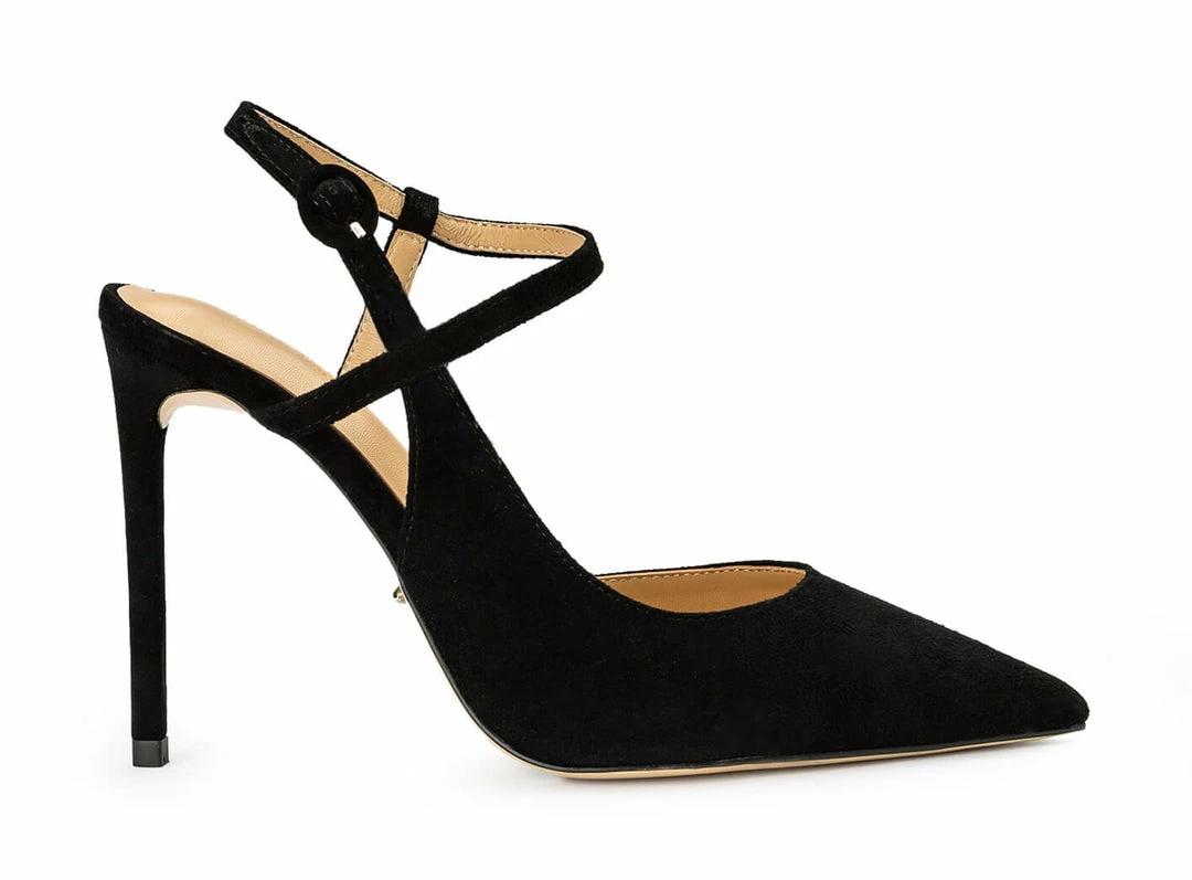 Tony Bianco Aston Black Suede 10.5cm Heels Shoes 3 Tony Bianco Aston Black Suede 10.5cm Heels Shoes
