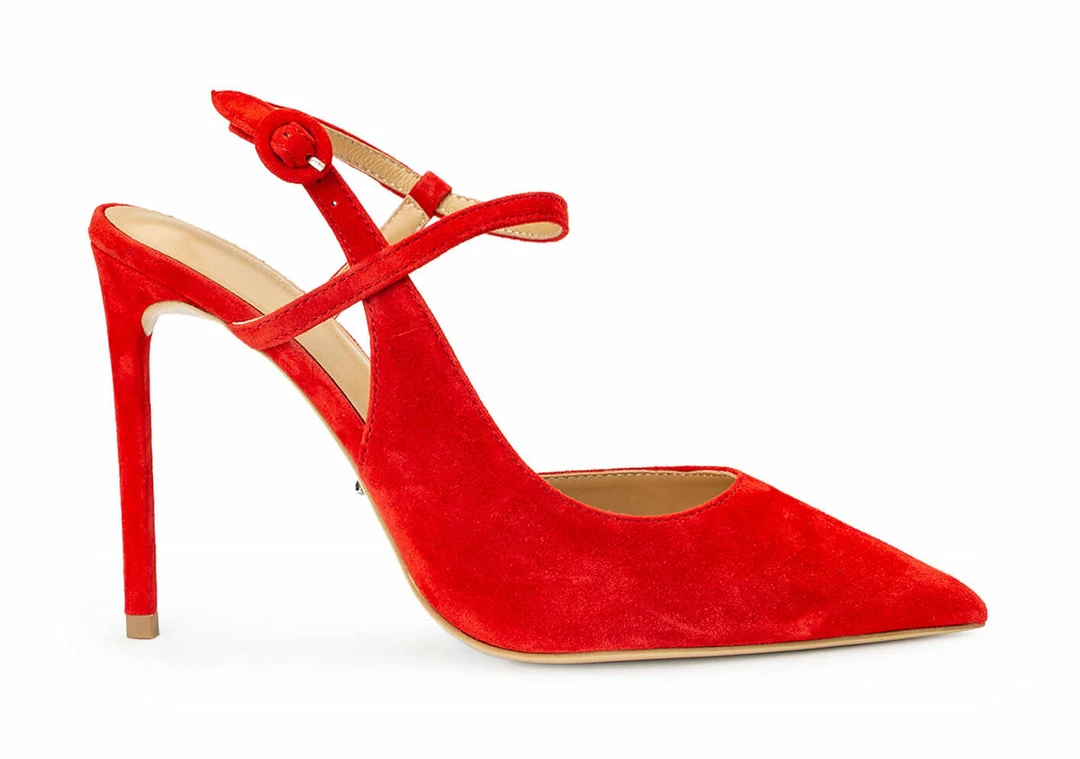 Tony Bianco Shoes Aston Red Suede 10.5cm Heels 3 Tony Bianco Shoes Aston Red Suede 10.5cm Heels