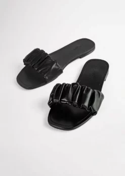 Tony Bianco Asumi Black 1cm Flats