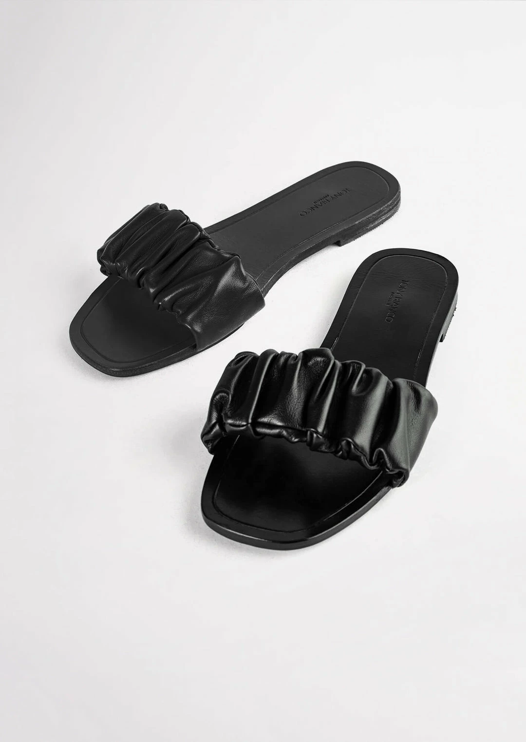 Tony Bianco Asumi Black 1cm Flats 4 Tony Bianco Asumi Black 1cm Flats